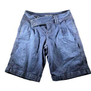 Womens Denim Shorts Size 10 Dark Wash Casual Wear Cotton Blend summer